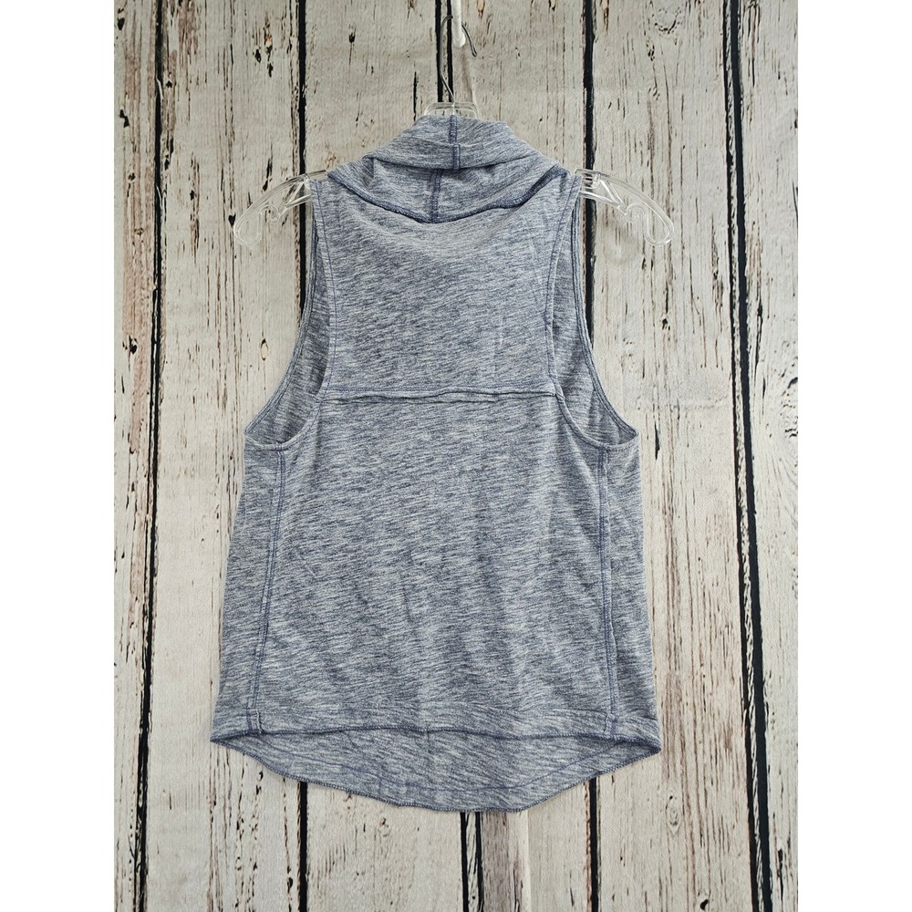 We The Free Tank‎ Top Womens XS Blue Heathered Cowl Neck Sleeveless Shell cami - Picture 3 of 4